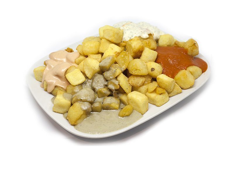 Patatas 4 salsas